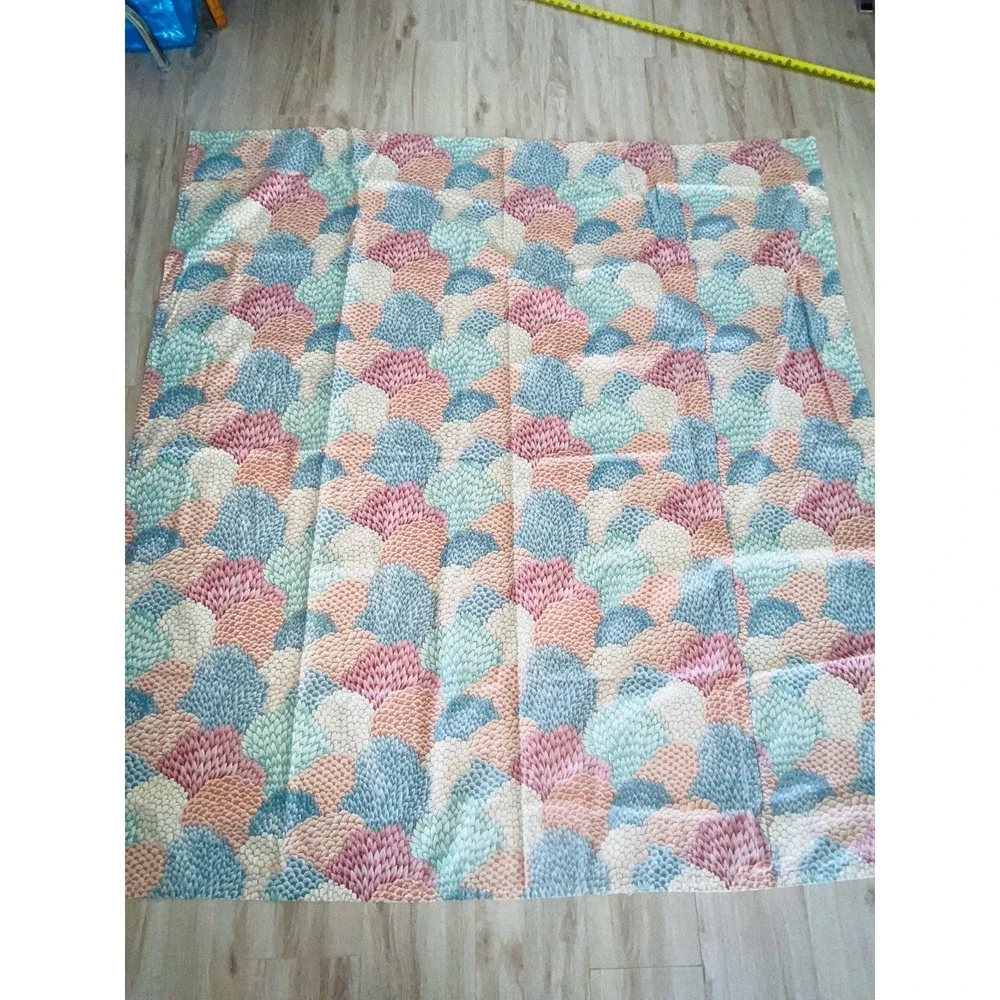 VTG Ames 5th Avenue Designs Cotton Fabric Shower Curtain/Tablecloth Scothguarded